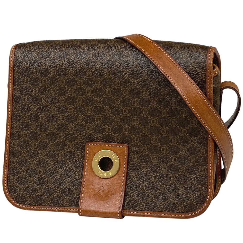 Celine Macadam shoulder bag cross Body Bum Crossbody Belt brown
